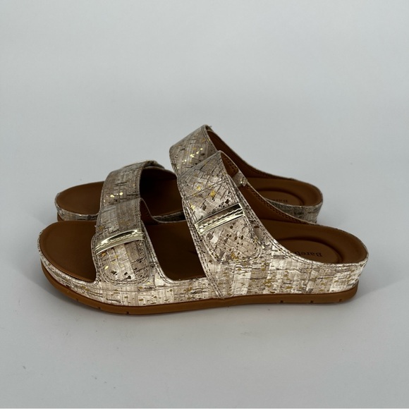 Baretraps Wisteria Slide Sandals Cream Cork Textured Comfort - Size 6.5 - Picture 3 of 13